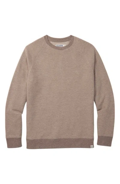 Fair Harbor Tailwind Textured Sweatshirt In Brown