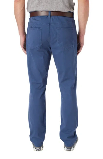 Fair Harbor Horizon Modern Fit Stretch Cotton Blend 5-pocket Pants In Blue