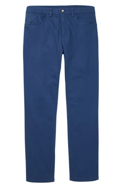 Fair Harbor Horizon Modern Fit Stretch Cotton Blend 5-pocket Pants In Blue