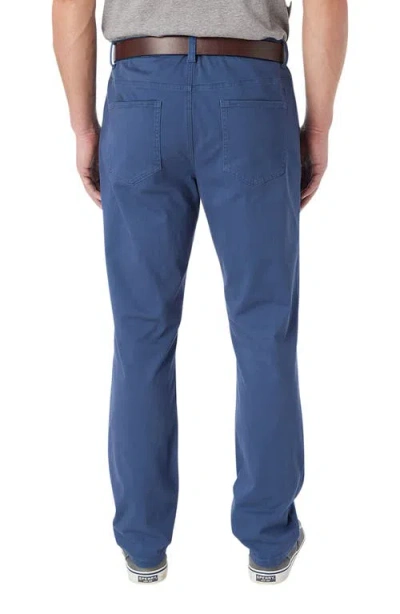 Fair Harbor Horizon Modern Fit Stretch Cotton Blend 5-pocket Pants In Blue