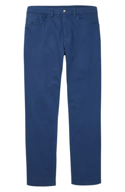 Fair Harbor Horizon Modern Fit Stretch Cotton Blend 5-pocket Pants In Blue