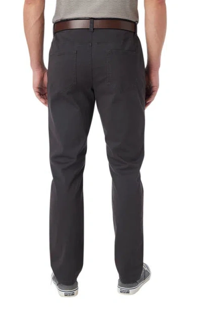 Fair Harbor Horizon Modern Fit Stretch Cotton Blend 5-pocket Pants In Black