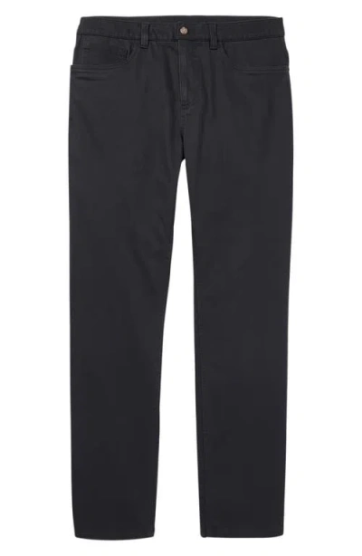 Fair Harbor Horizon Modern Fit Stretch Cotton Blend 5-pocket Pants In Black