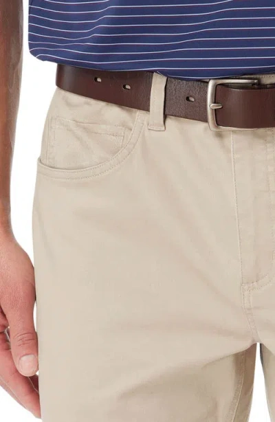 Fair Harbor Horizon Modern Fit Stretch Cotton Blend 5-pocket Pants In Brown