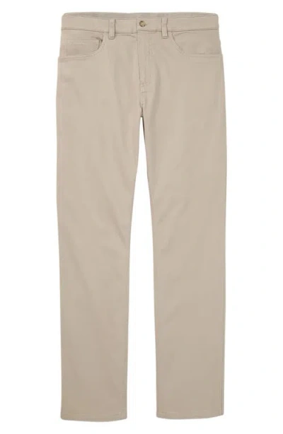 Fair Harbor Horizon Modern Fit Stretch Cotton Blend 5-pocket Pants In Brown