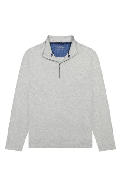 Fair Harbor Compass Performance Quarter Zip In Gray
