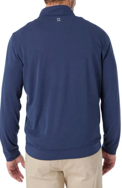 Fair Harbor Compass Performance Quarter Zip In Blue