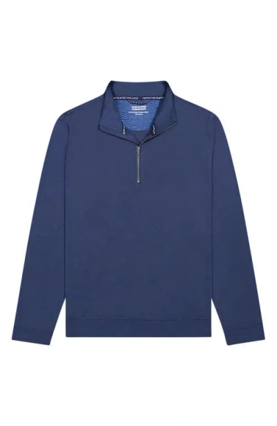 Fair Harbor Compass Performance Quarter Zip In Blue