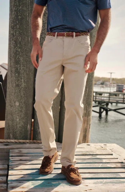 Fair Harbor Horizon Modern Fit Stretch Cotton Blend 5-pocket Pants In White