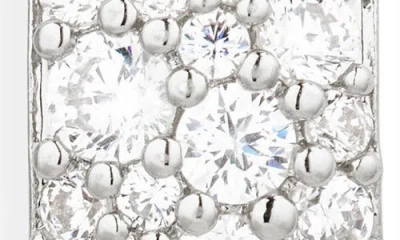 Nadri The Perfect Gift Crushed Pave Stud Earrings In Metallic