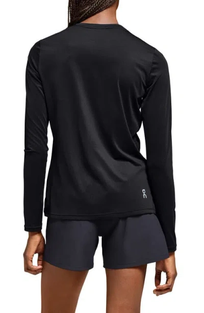 On Core Lg Sleeve Running T-shirt In Black
