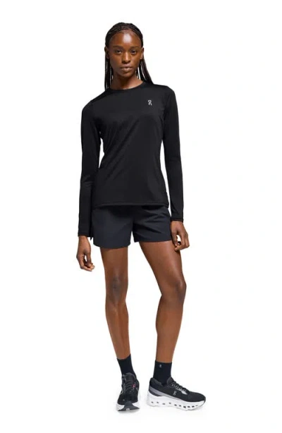 On Core Lg Sleeve Running T-shirt In Black