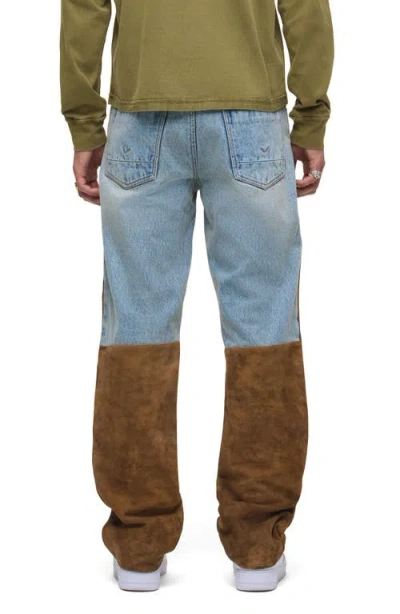 Hudson Denim Suede Work Pants In Multi