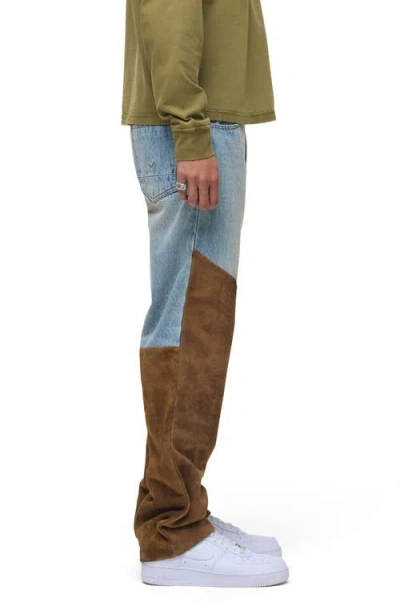 Hudson Denim Suede Work Pants In Multi