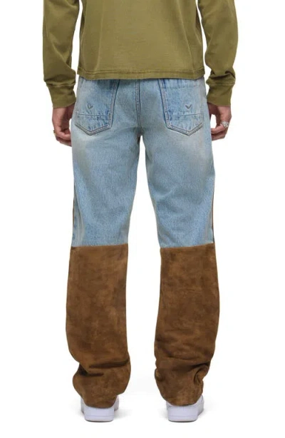 Hudson Denim Suede Work Pants In Multi