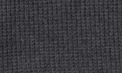 Sofia Cashmere Sienna Waffle Knit Cashmere Throw Blanket In Gray