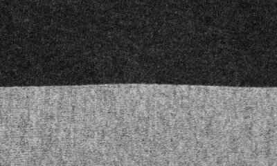 Sofia Cashmere Paris Reversible Cashmere Throw Blanket In Black