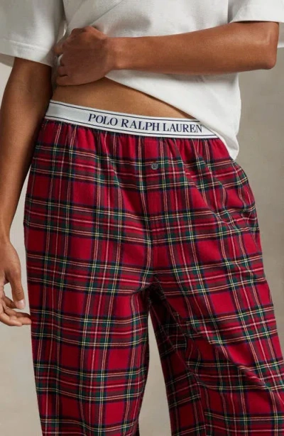 Polo Ralph Lauren Lauren Ralph Lauren Plaid Pajama Pants In Red