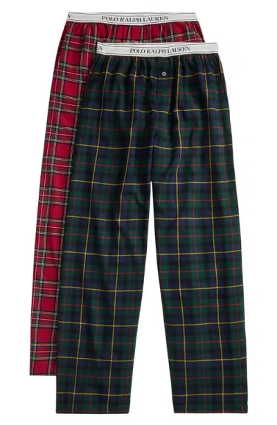 Polo Ralph Lauren Lauren Ralph Lauren Plaid Pajama Pants In Red