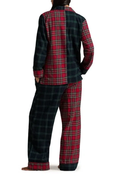 Polo Ralph Lauren Madison Plaid Cotton Pajamas In Red