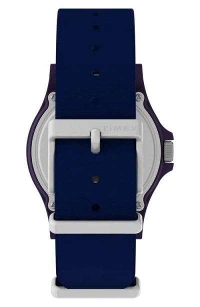 Timex ® X Fortnite® Acadia Nato Strap Watch, 40mm In Blue