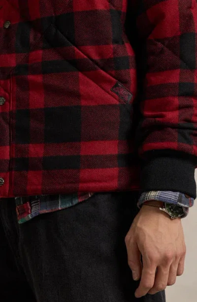 Polo Ralph Lauren Buffalo Check Wool Blend Jacket In Multi