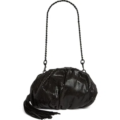 Rebecca Minkoff Small Ruched Clutch In Black