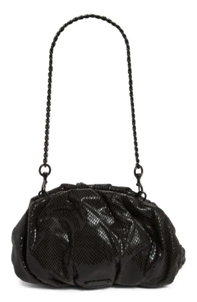 Rebecca Minkoff Small Ruched Clutch In Black