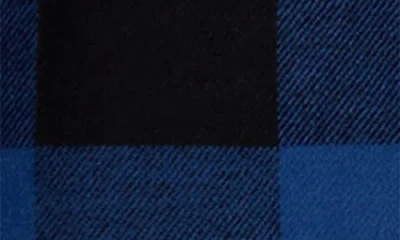 Miles Baby Kids' Buffalo Plaid Organic Cotton Flannel Button-up Shirt In Blue