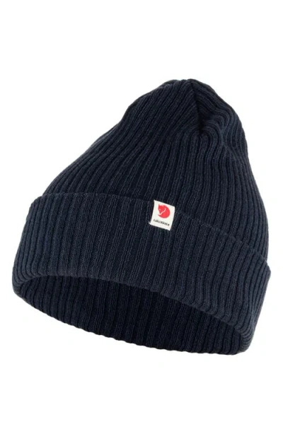 Fjall Raven Fjällräven Ribbed Performance Beanie In Black