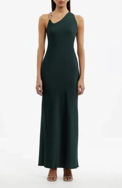 Significant Other Abbey Asymmetric Maxi Dress In Green