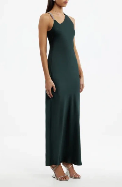 Significant Other Abbey Asymmetric Maxi Dress In Green