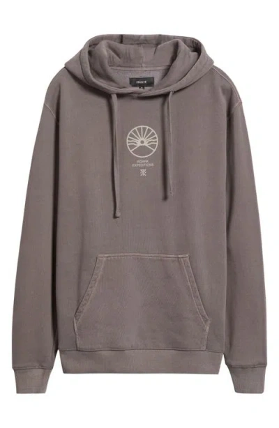 Roark Expeditions Oversize Cotton Graphic Hoodie In Gray