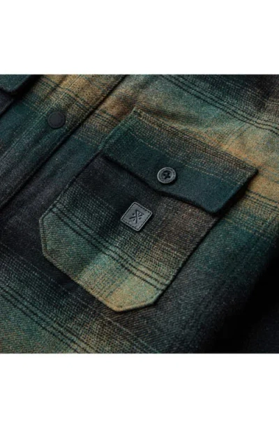 Roark Nordsman Plaid Flannel Snap-up Overshirt In Multi