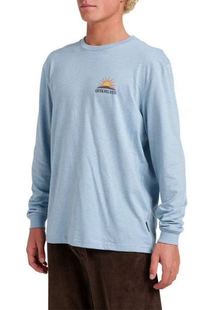Quiksilver Dawn Patrol Long Sleeve Graphic T-shirt In Blue