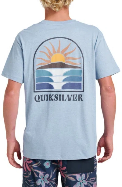 Quiksilver Dawn Patrol Graphic T-shirt In Blue