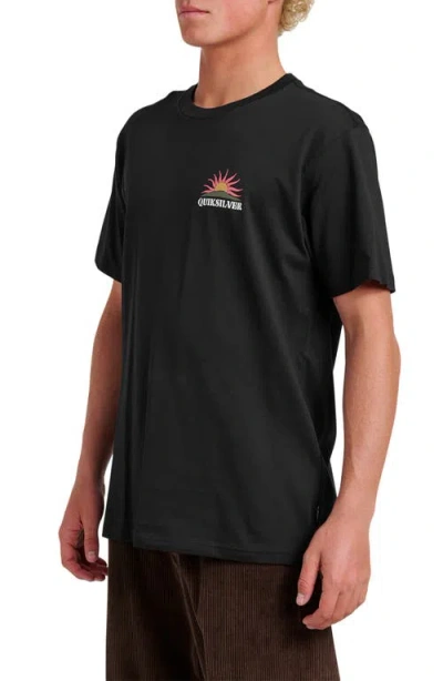 Quiksilver Dawn Patrol Graphic T-shirt In Black