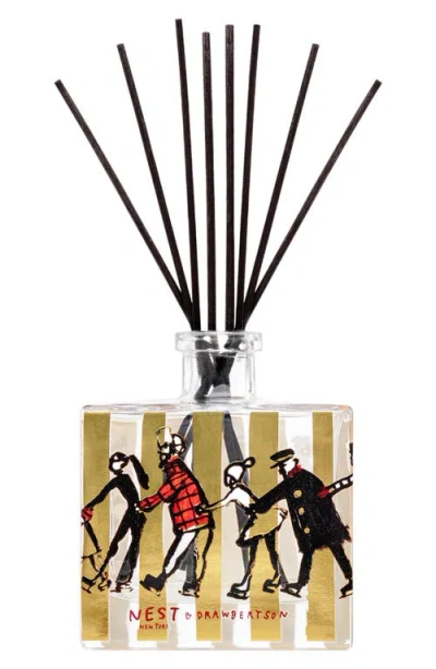 Nest New York X Drawbertson Holiday Decorative Reed Diffuser In Multi