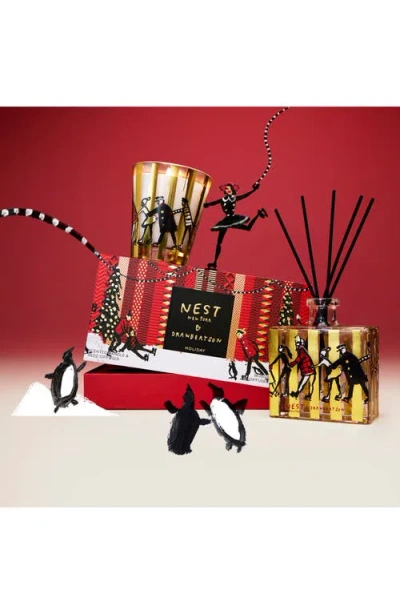 Nest New York X Drawbertson Holiday Decorative Classic Candle & Reed Diffuser Set In Multi