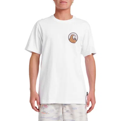 Quiksilver Jungle Wave Graphic T-shirt In White