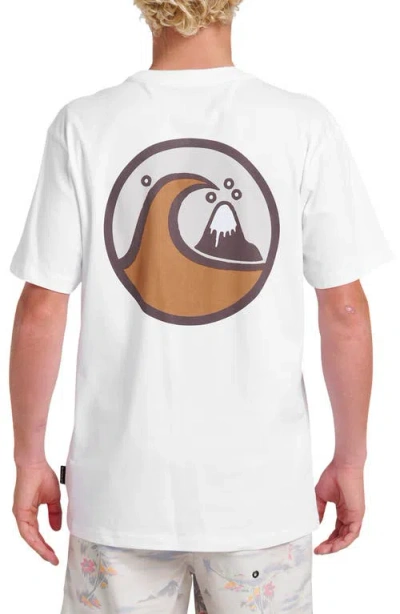 Quiksilver Jungle Wave Graphic T-shirt In White