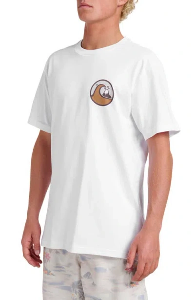 Quiksilver Jungle Wave Graphic T-shirt In White