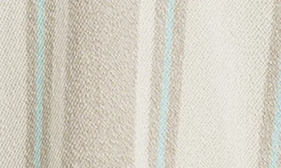 Quiksilver Playa Stripe Henley Hoodie In Gray