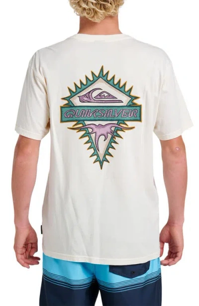 Quiksilver Liberty Spikes Graphic T-shirt In White