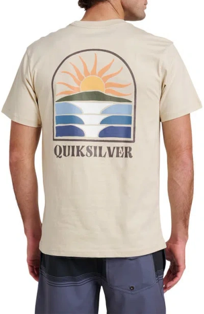 Quiksilver Dawn Patrol Graphic T-shirt In Neutral