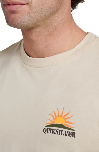 Quiksilver Dawn Patrol Graphic T-shirt In Neutral