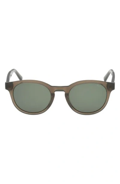 Abercrombie & Fitch 50mm Round Sunglasses In Green
