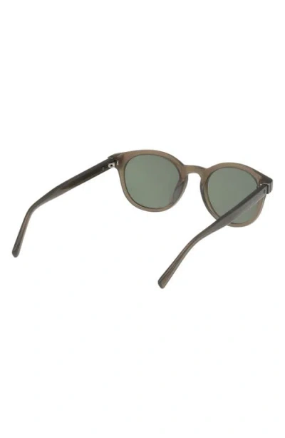 Abercrombie & Fitch 50mm Round Sunglasses In Green