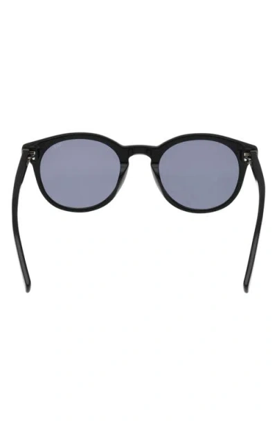 Abercrombie & Fitch 50mm Round Sunglasses In Black
