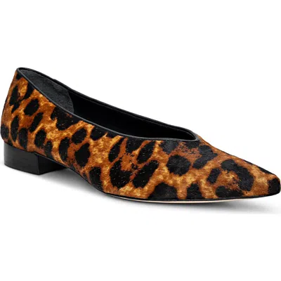 L'agence Suzanne Pointed Toe Flat In Multi